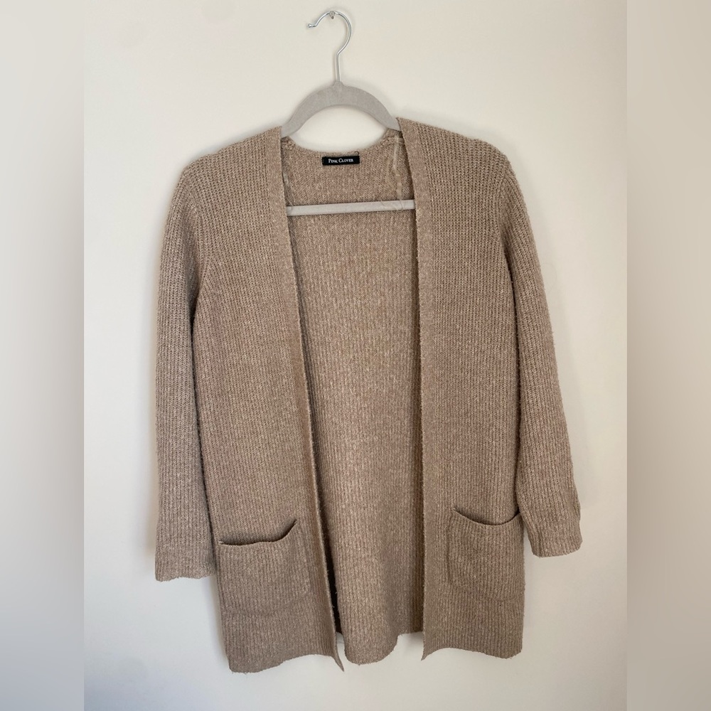 Tan Knit Cardigan